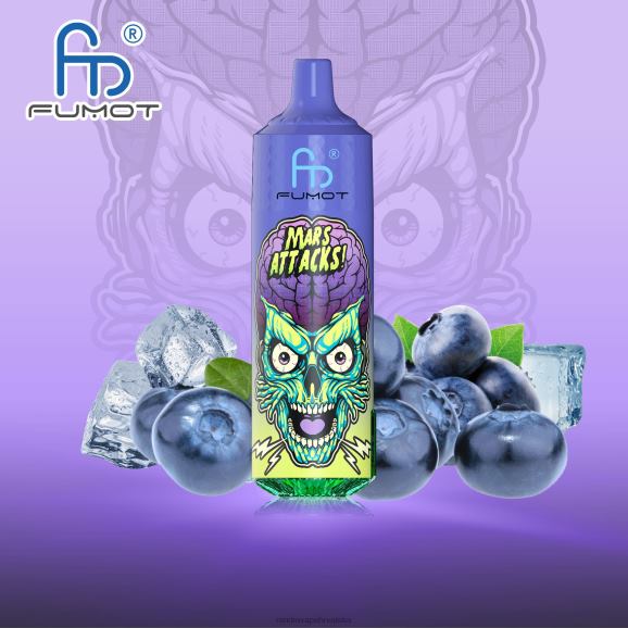 RandM Vape Shop - Fumot RandM Tornado 9000 pro vape uređaj s baterijom i ejuice zaslonom verzija 1 N6ZTB185 led od borovnice
