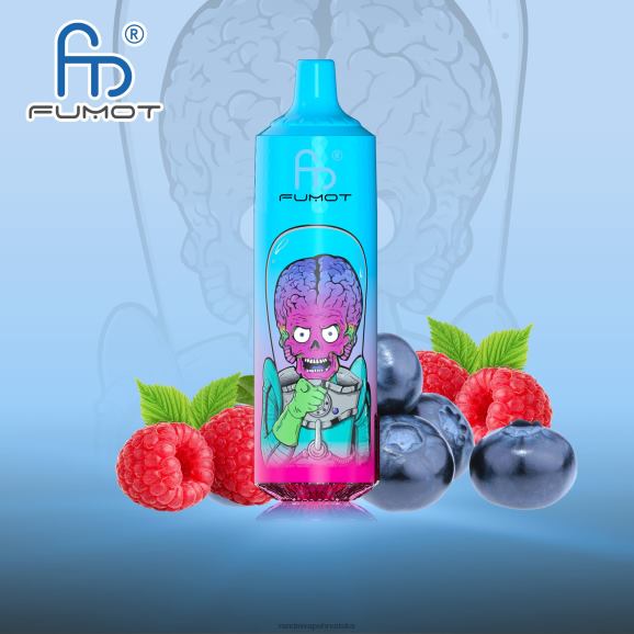 RandM Vape Shop - Fumot RandM Tornado 9000 pro vape uređaj s baterijom i ejuice zaslonom verzija 1 N6ZTB186 borovnica malina