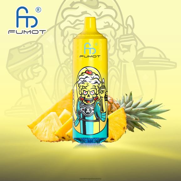 RandM Vape Shop - Fumot RandM Tornado 9000 pro vape uređaj s baterijom i ejuice zaslonom verzija 1 N6ZTB194 ananas
