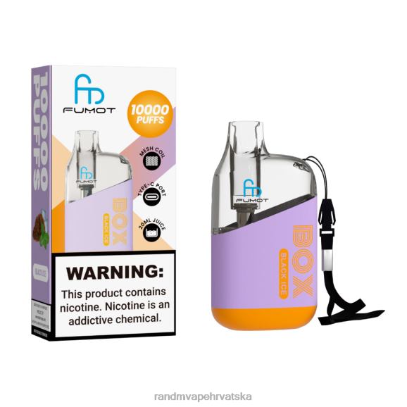 RandM Disposable Vape - Fumot Original RandM Tornado Box 10000 Vape uređaj za kontrolu protoka zraka 1 kom N6ZTB99 crni led