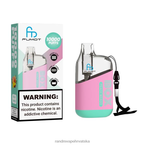 RandM Disposable Vape - Fumot Original RandM Tornado Box 10000 Vape uređaj za kontrolu protoka zraka 1 kom N6ZTB99 crni led