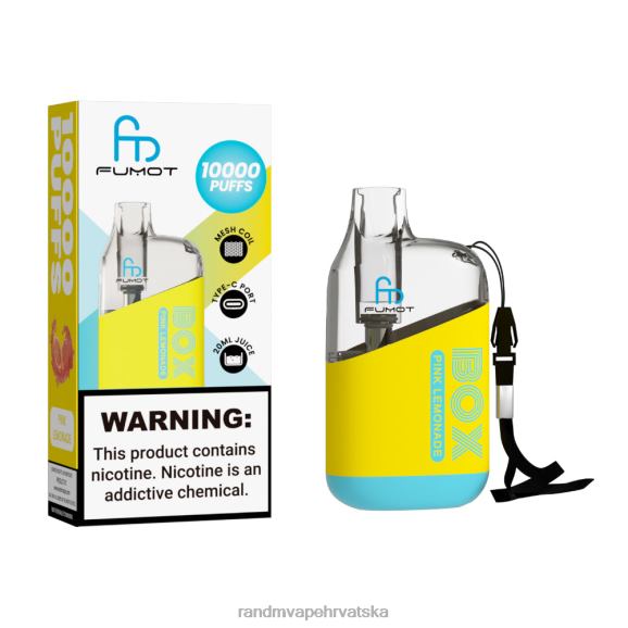 RandM Disposable Vape - Fumot Original RandM Tornado Box 10000 Vape uređaj za kontrolu protoka zraka 1 kom N6ZTB99 crni led