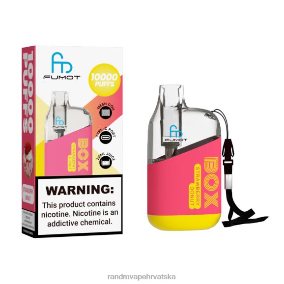 RandM Disposable Vape - Fumot Original RandM Tornado Box 10000 Vape uređaj za kontrolu protoka zraka 1 kom N6ZTB99 crni led