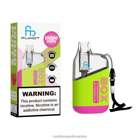 RandM Disposable Vape - Fumot Original RandM Tornado Box 10000 Vape uređaj za kontrolu protoka zraka 1 kom N6ZTB99 crni led