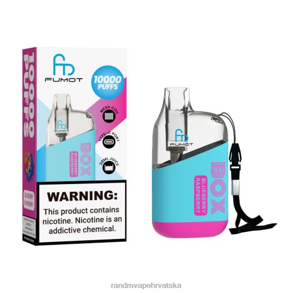 RandM Disposable Vape - Fumot Original RandM Tornado Box 10000 Vape uređaj za kontrolu protoka zraka 1 kom N6ZTB99 crni led