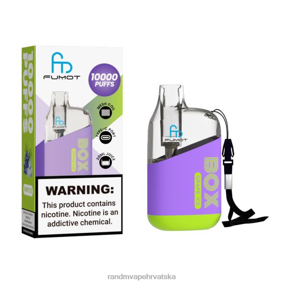 RandM Disposable Vape - Fumot Original RandM Tornado Box 10000 Vape uređaj za kontrolu protoka zraka 1 kom N6ZTB99 crni led