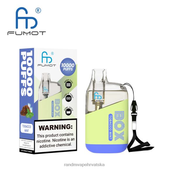 RandM Tornado Croatia - Fumot Original RandM Tornado Box 10000 Vape uređaj za kontrolu protoka zraka 1 kom N6ZTB101 duhan metvica