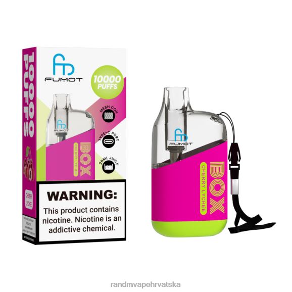 RandM Vape Buy Online - Fumot Original RandM Tornado Box 10000 Vape uređaj za kontrolu protoka zraka 1 kom N6ZTB98 trešnja liči